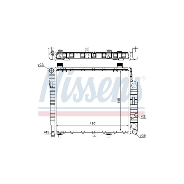 Kylare, motorkylning Nissens 62754A NISSENS Kylare, motorkylning Nissens 62754A NISSENS