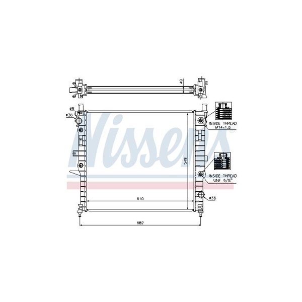 Kylare, motorkylning Nissens 62788A NISSENS Kylare, motorkylning Nissens 62788A NISSENS