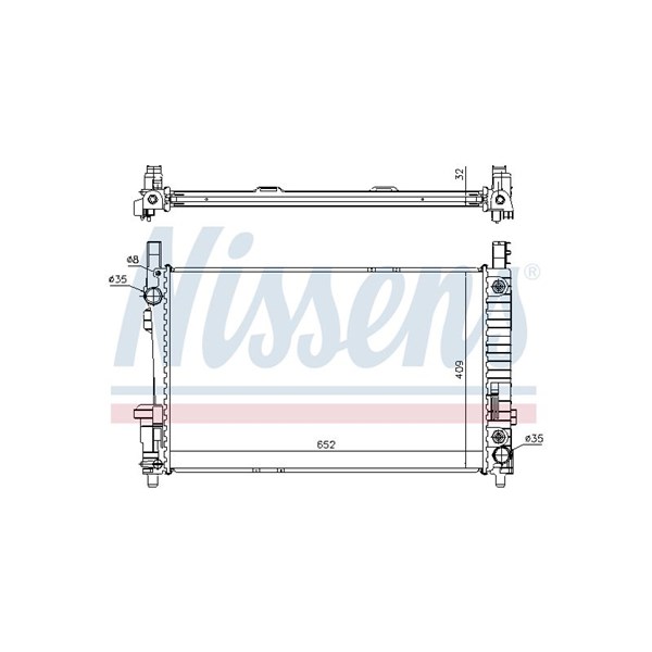 Kylare, motorkylning Nissens 62799A NISSENS
