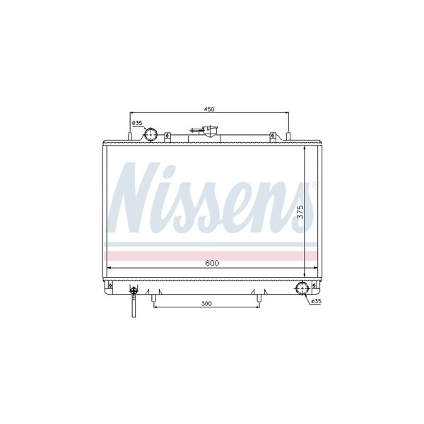 Kylare, motorkylning Nissens 62809 NISSENS