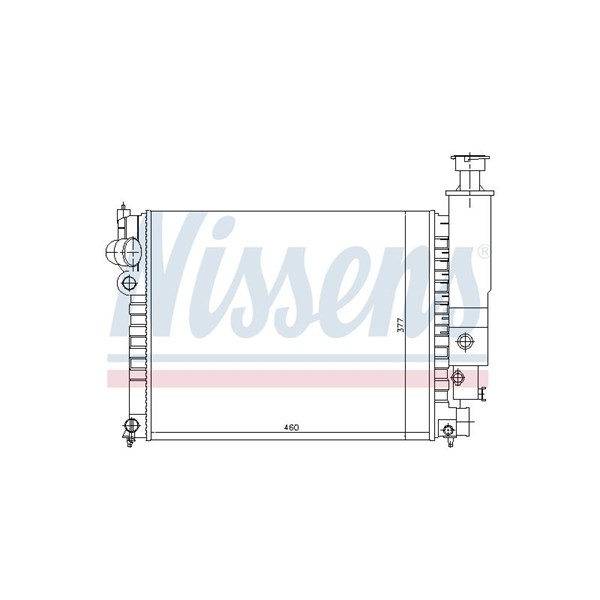 Kylare, motorkylning Nissens 63524 NISSENS
