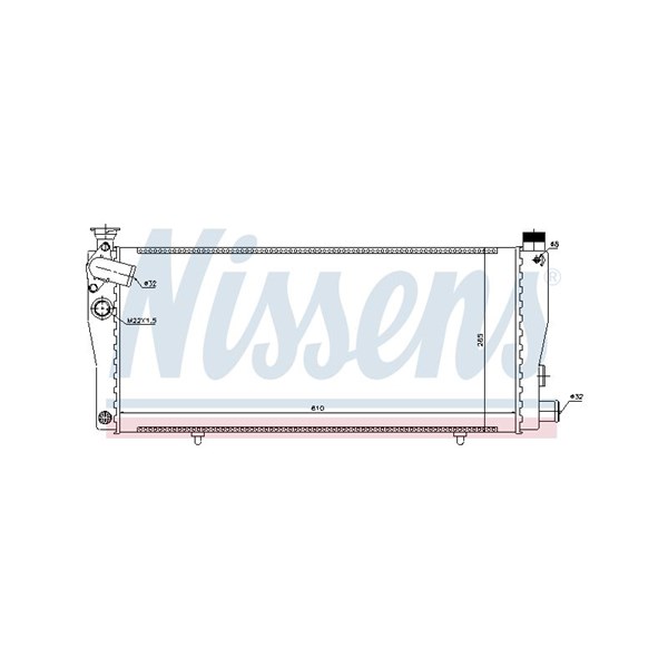 Kylare, motorkylning Nissens 63709 NISSENS
