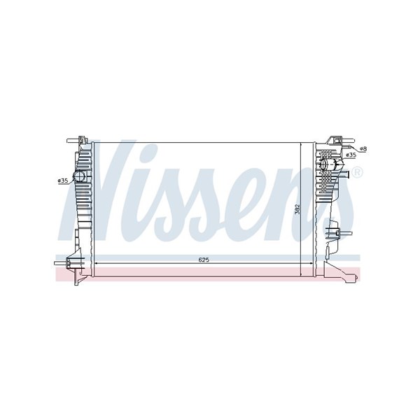 Kylare, motorkylning Nissens 637608 NISSENS
