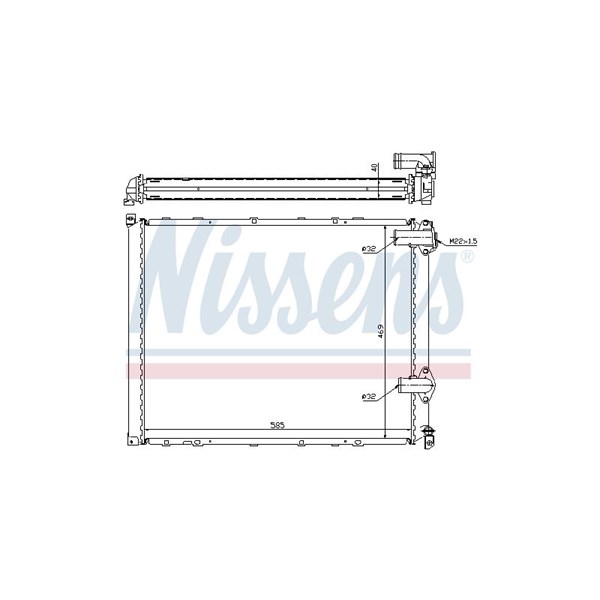 Kylare, motorkylning Nissens 63942A NISSENS