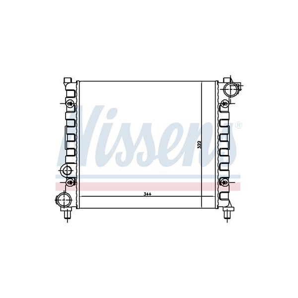 Kylare, motorkylning Nissens 64003 NISSENS