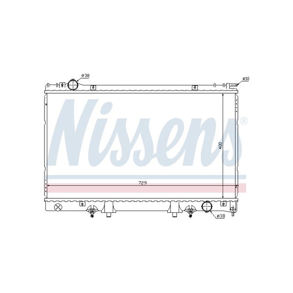 Kylare, motorkylning Nissens 645951 NISSENS Kylare, motorkylning Nissens 645951 NISSENS