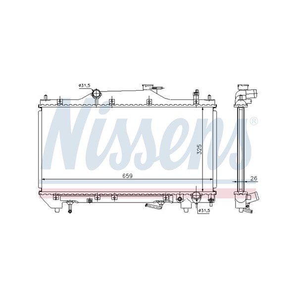 Kylare, motorkylning Nissens 64642A NISSENS Kylare, motorkylning Nissens 64642A NISSENS