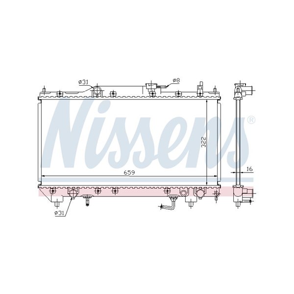 Kylare, motorkylning Nissens 64782A NISSENS Kylare, motorkylning Nissens 64782A NISSENS