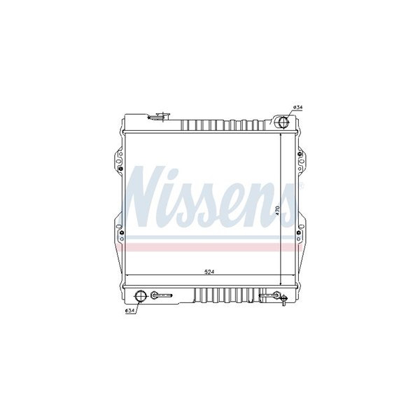 Kylare, motorkylning Nissens 64847 NISSENS
