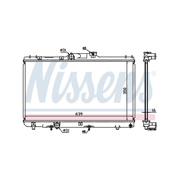 Kylare, motorkylning Nissens 64868A NISSENS Kylare, motorkylning Nissens 64868A NISSENS