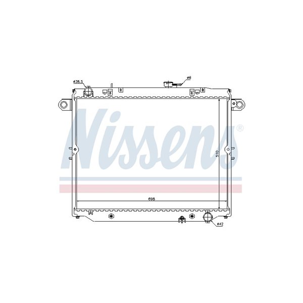 Kylare, motorkylning Nissens 64882 NISSENS Kylare, motorkylning Nissens 64882 NISSENS