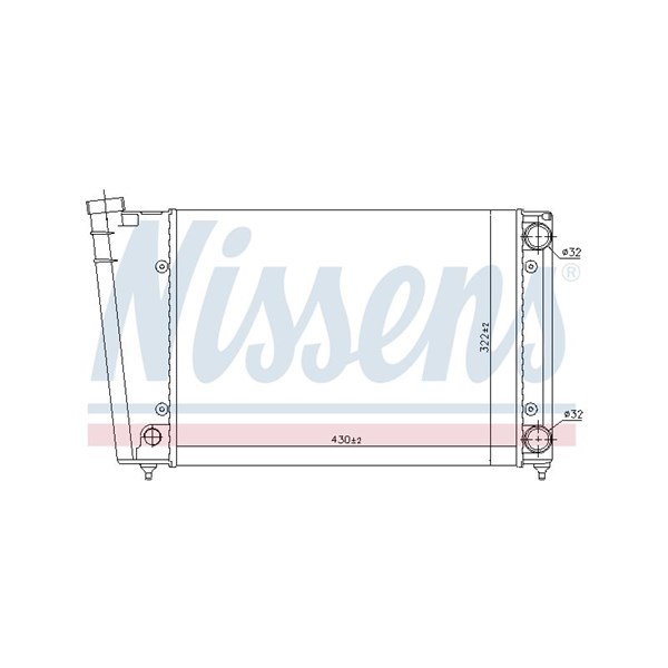 Kylare, motorkylning Nissens 65090 NISSENS Kylare, motorkylning Nissens 65090 NISSENS