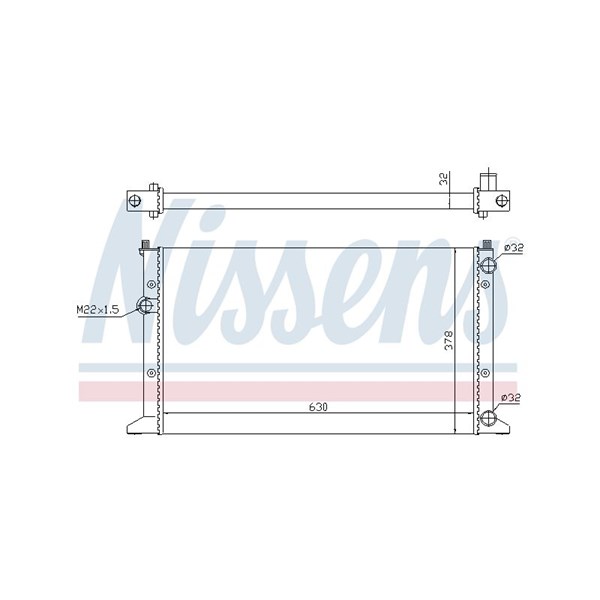 Kylare, motorkylning Nissens 65266 NISSENS