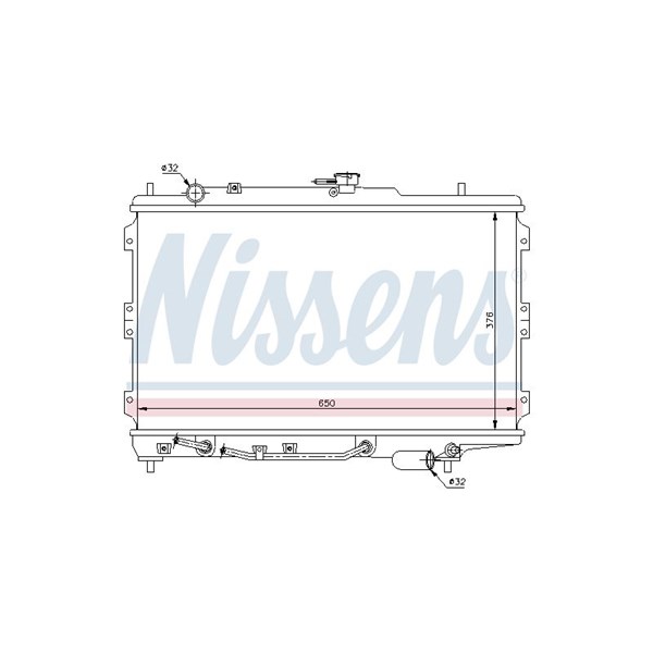 Kylare, motorkylning Nissens 66603 NISSENS