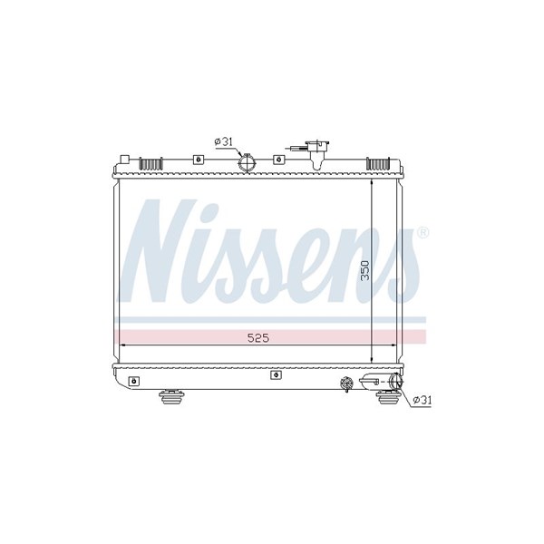 Kylare, motorkylning Nissens 66624 NISSENS