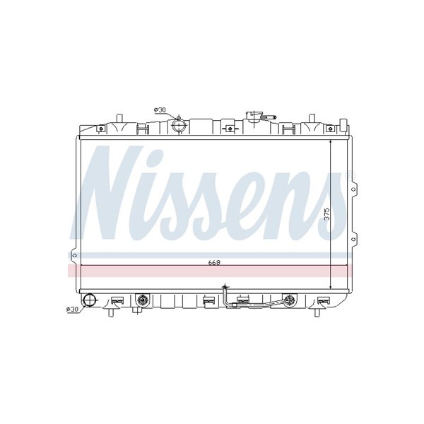 Kylare, motorkylning Nissens 66649 NISSENS Kylare, motorkylning Nissens 66649 NISSENS