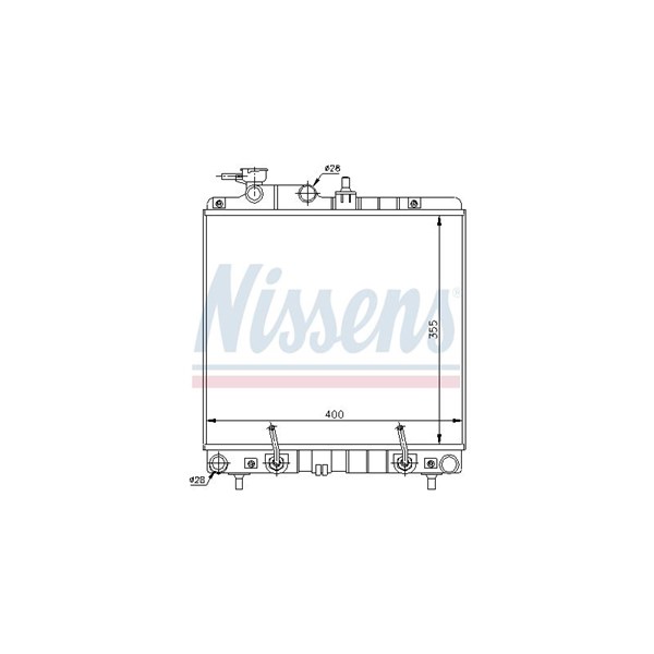 Kylare, motorkylning Nissens 67016A NISSENS