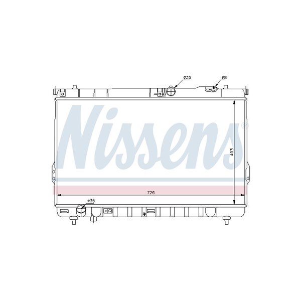 Kylare, motorkylning Nissens 67031 NISSENS