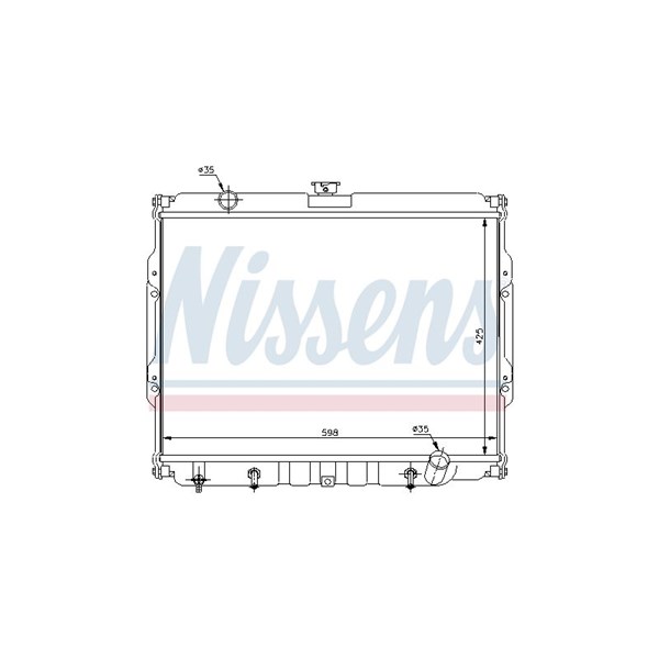 Kylare, motorkylning Nissens 67047 NISSENS