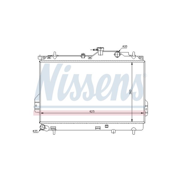 Kylare, motorkylning Nissens 67484 NISSENS