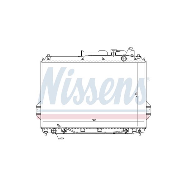 Kylare, motorkylning Nissens 675009 NISSENS