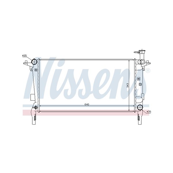 Kylare, motorkylning Nissens 67554 NISSENS