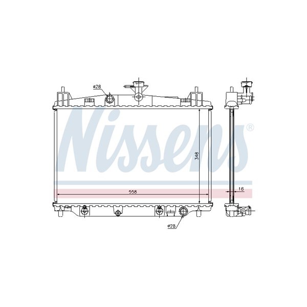Kylare, motorkylning Nissens 68505 NISSENS