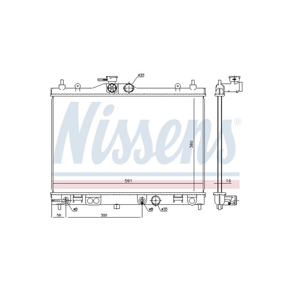 Kylare, motorkylning Nissens 68798 NISSENS Kylare, motorkylning Nissens 68798 NISSENS