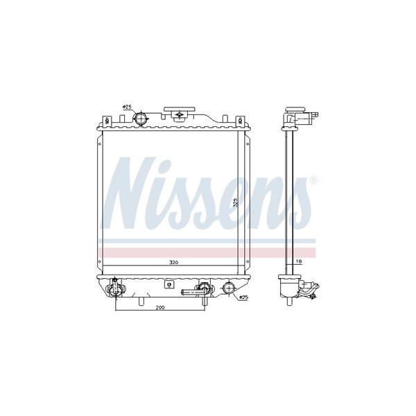 Kylare, motorkylning Nissens 69405 NISSENS