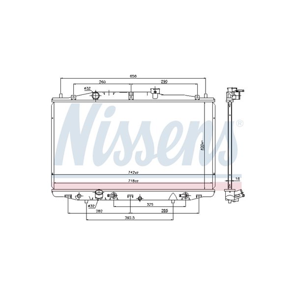Kylare, motorkylning Nissens 69475 NISSENS