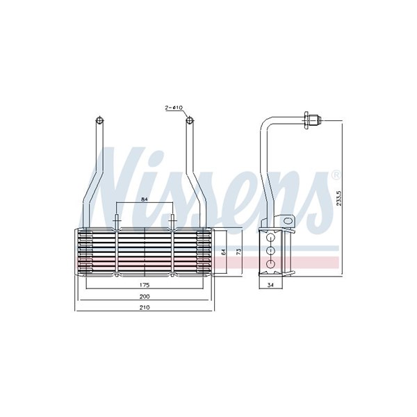 Oljekylare, motor Nissens 90835 NISSENS