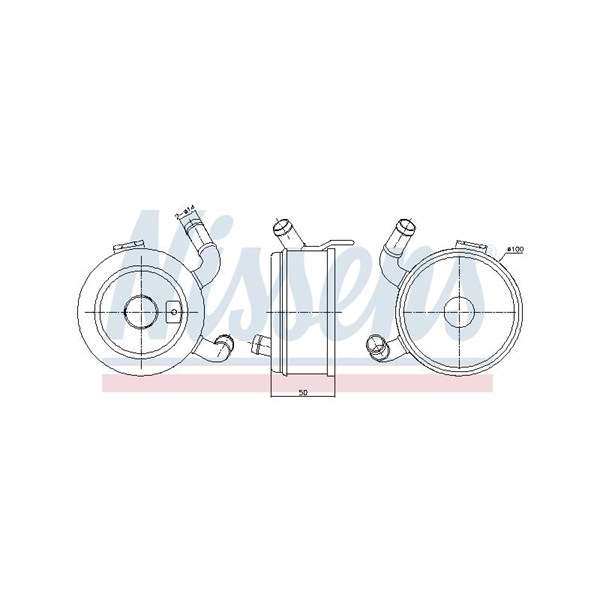 Oljekylare, motor Nissens 91371 NISSENS