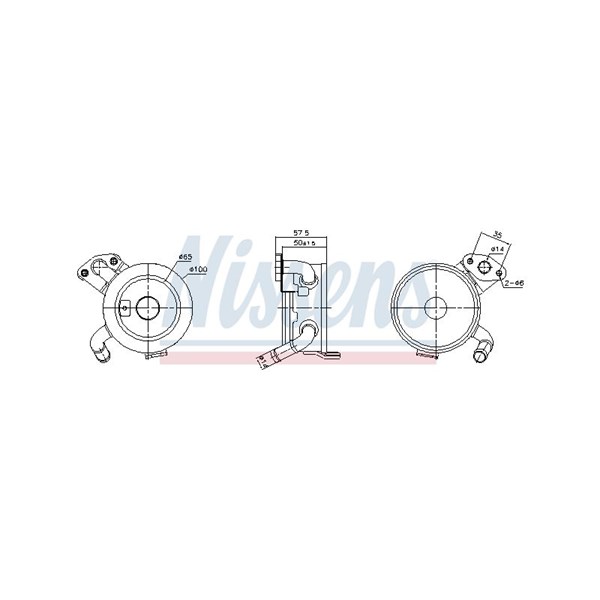Oljekylare, motor Nissens 91379 NISSENS