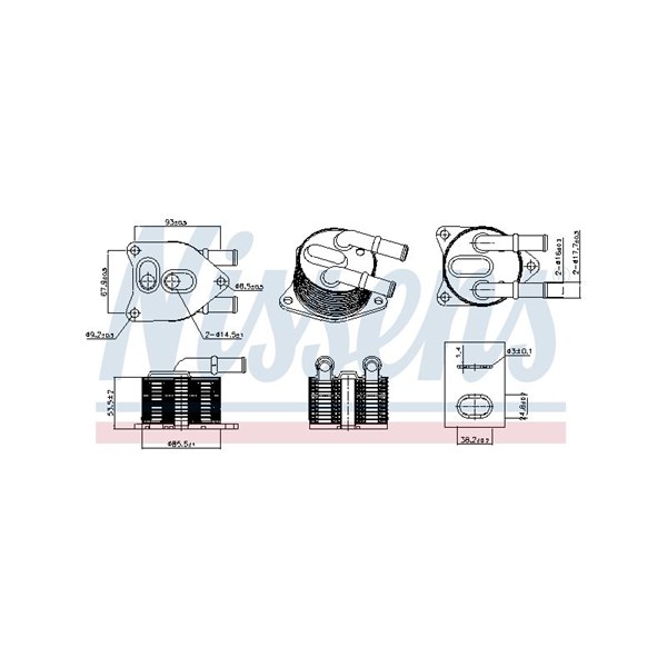 Oljekylare, automatisk transmission Nissens 91508 NISSENS Oljekylare, automatisk transmission Nissens 91508 NISSENS