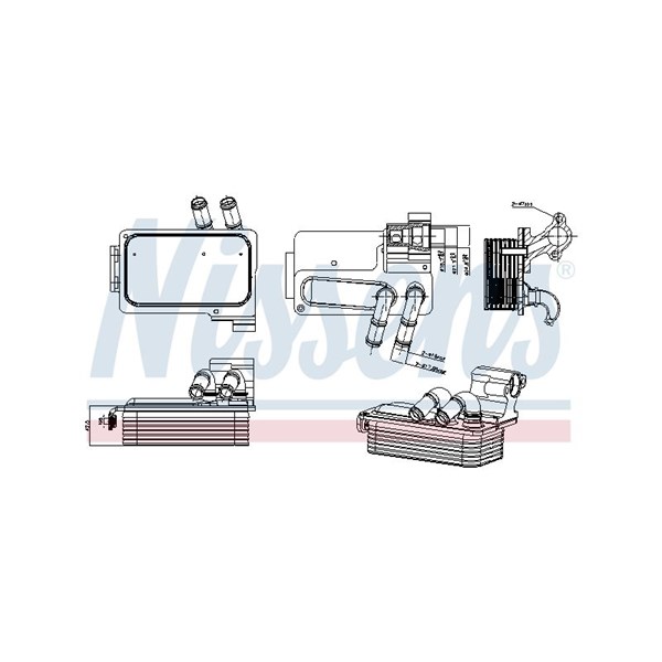 Oljekylare, automatisk transmission Nissens 91511 NISSENS