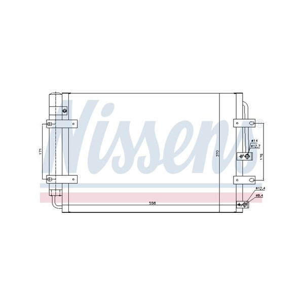 Kondensor, klimatanläggning Nissens 940631 NISSENS