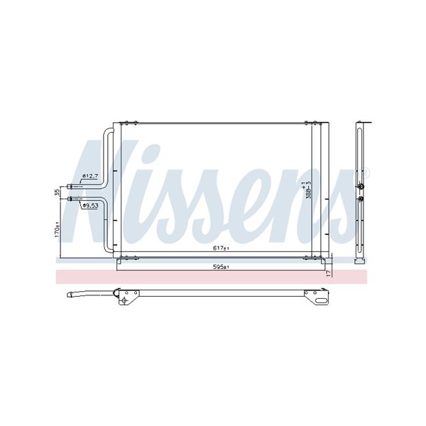 Kondensor, klimatanläggning Nissens 940997 NISSENS