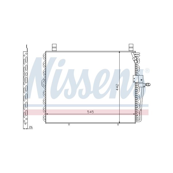 Kondensor, klimatanläggning Nissens 94176 NISSENS
