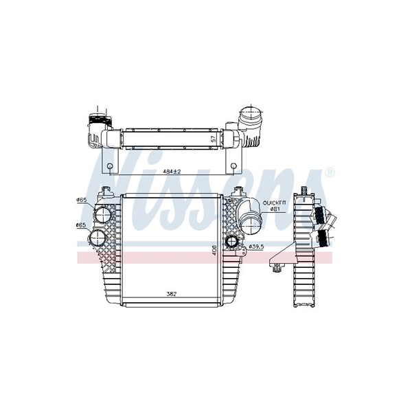 Intercooler Nissens 961204 NISSENS Intercooler Nissens 961204 NISSENS