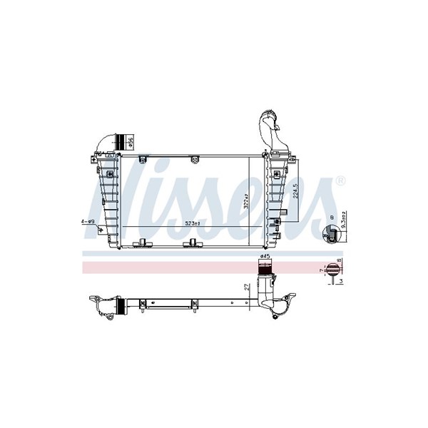 Intercooler Nissens 961267 NISSENS