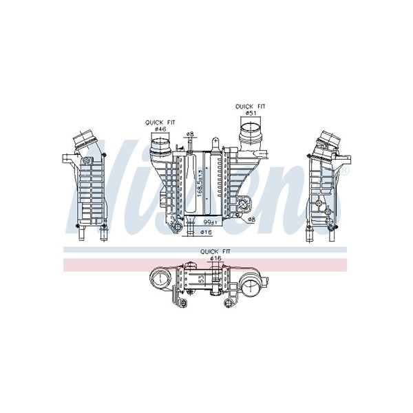 Intercooler Nissens 961321 NISSENS