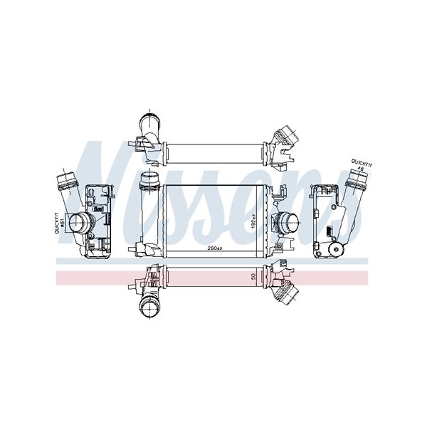 Intercooler Nissens 961359 NISSENS Intercooler Nissens 961359 NISSENS