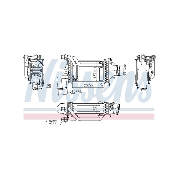 Intercooler Nissens 961454 NISSENS Intercooler Nissens 961454 NISSENS