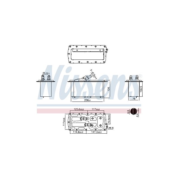 Intercooler Nissens 96158 NISSENS