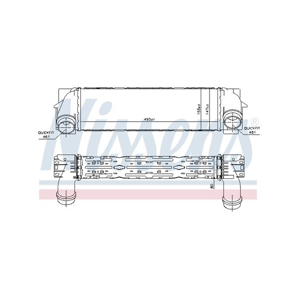 Intercooler Nissens 96440 NISSENS