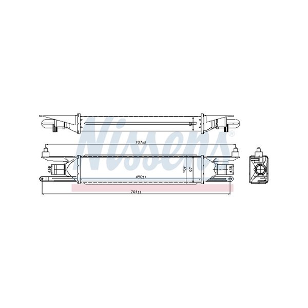 Intercooler Nissens 96500 NISSENS Intercooler Nissens 96500 NISSENS