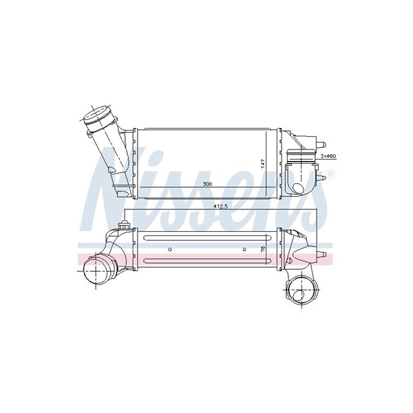 Intercooler Nissens 96518 NISSENS Intercooler Nissens 96518 NISSENS