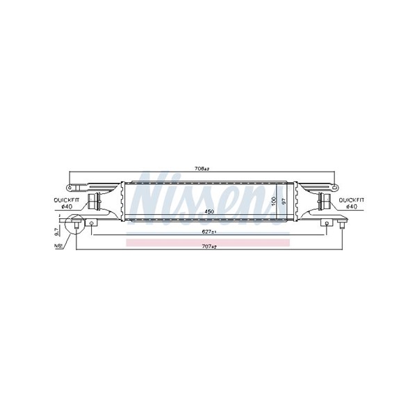 Intercooler Nissens 96589 NISSENS Intercooler Nissens 96589 NISSENS