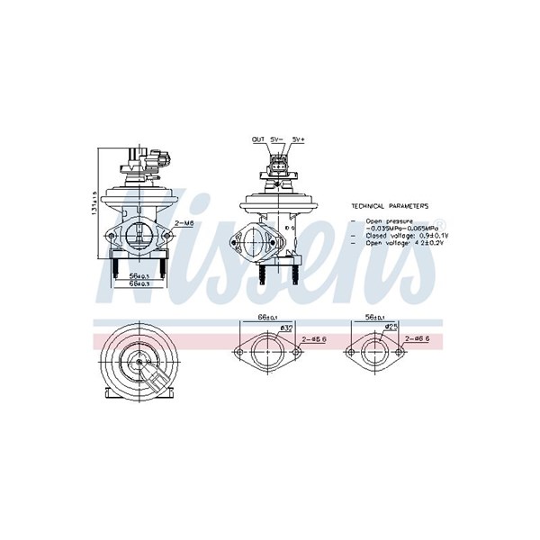 Egr-ventil Nissens 98480 NISSENS