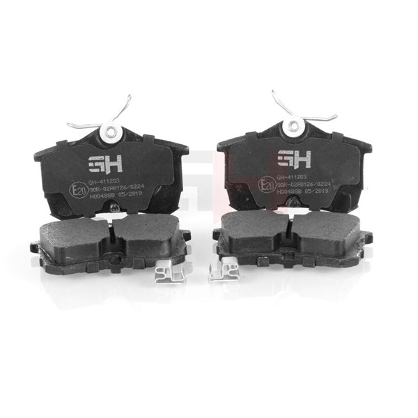 Bromsbeläggsats, Bakaxel Gh GH-411203 GH